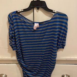 Scrunched side T shirt